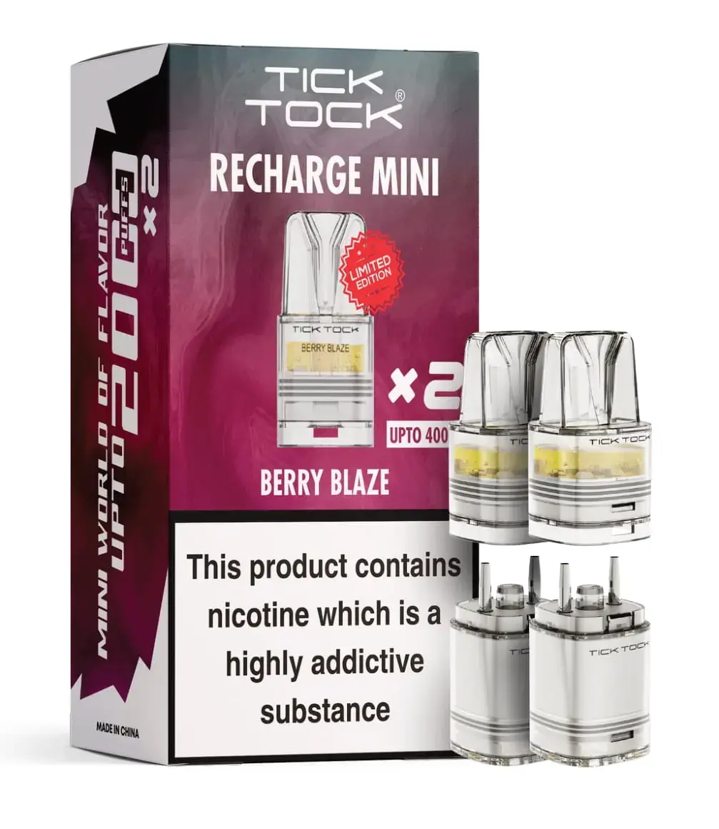 Berry Blaze Tick Tock Magic 8000 Prefilled Pods